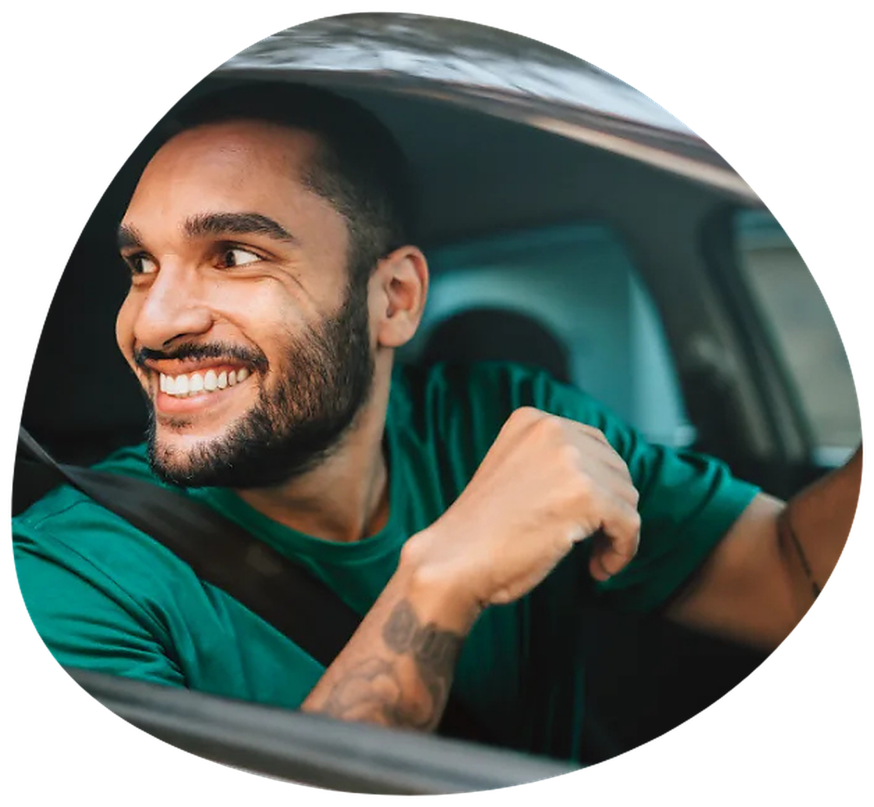 Driver after receiving car loan approval