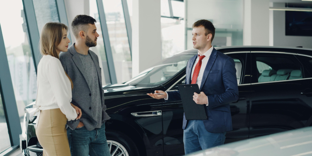 Car buyer reviewing balloon payment car finance options in New Zealand